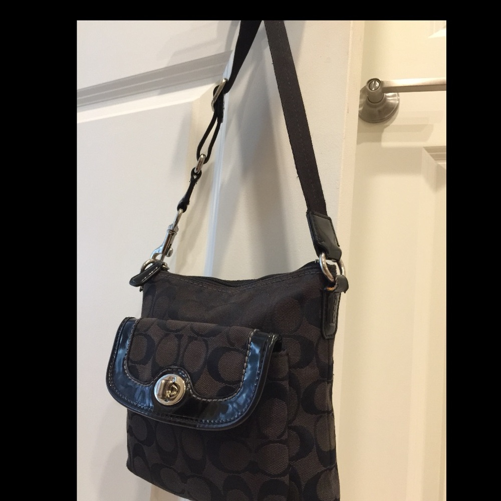 COACH crossbody bag.  Signature C Jacquard design